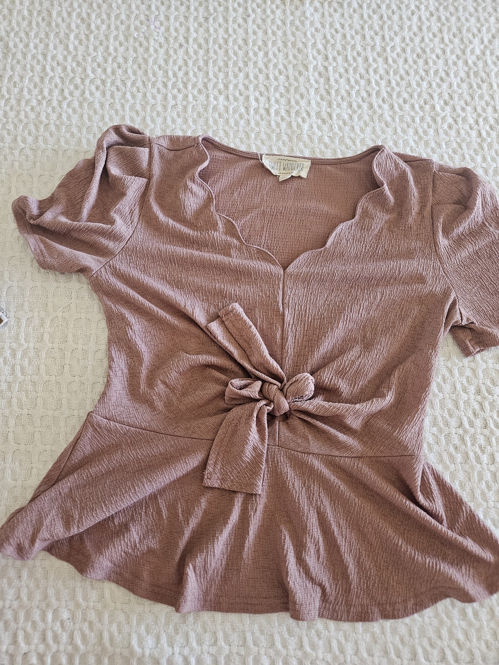 Sweet Wanders Dusty Rose Top (M)